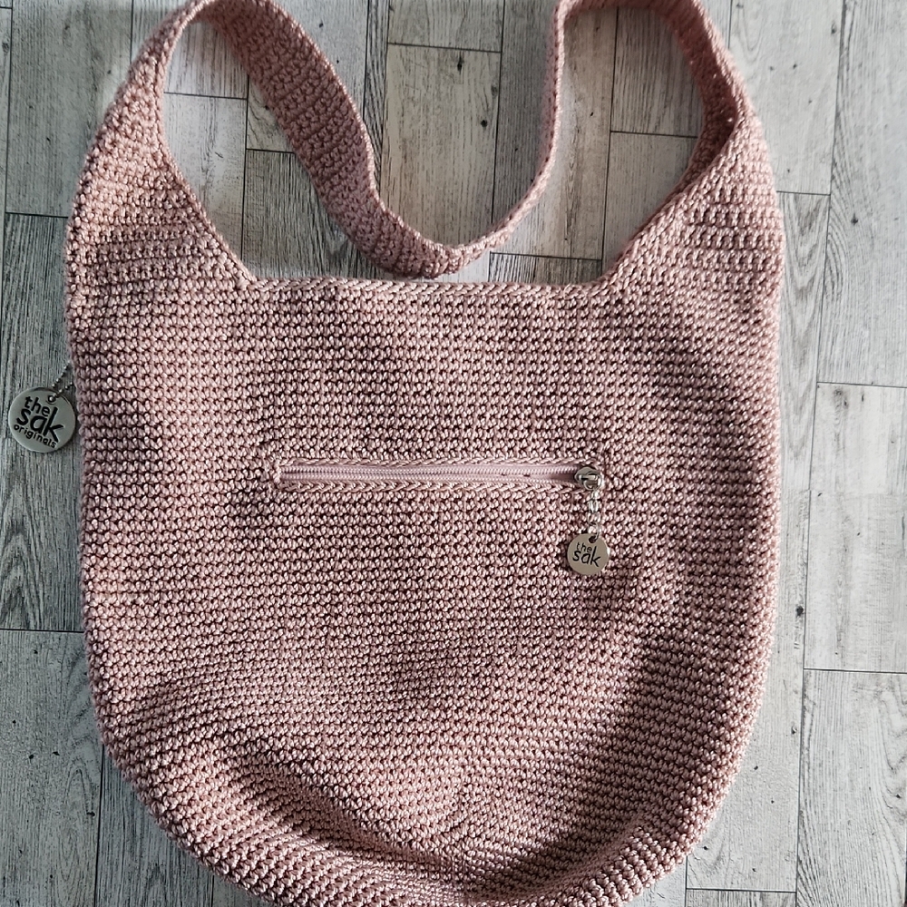The Sak Pink Textured Shoulder Bag
